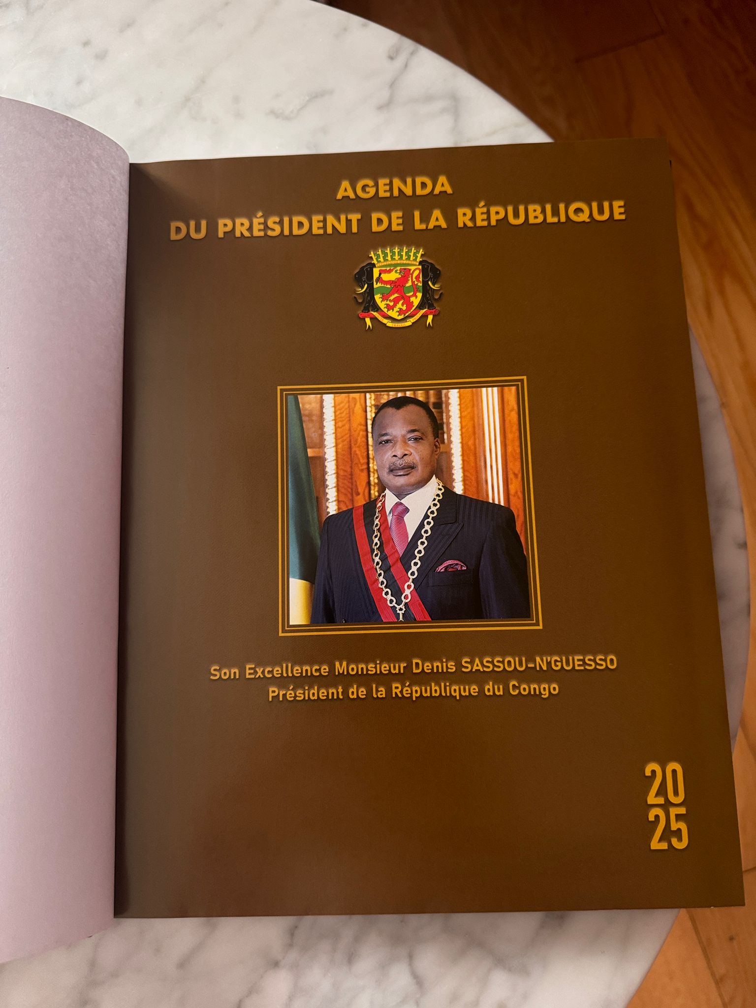 Page intérieure de l’Agenda